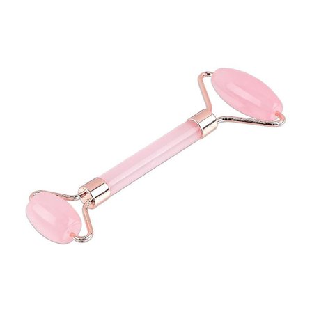 Ansiktsrullmassageapparat Ansiktslyft bantning Ansiktsmassage Natural Rose Resin Roller Gua Sha Set Guasha skrapa