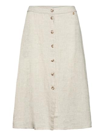 Nathalie Linen Skirt Beige Morris Lady