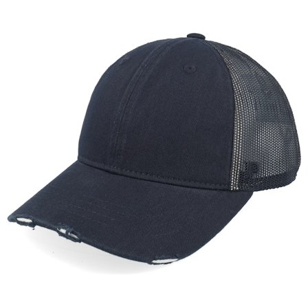 Jim Pilleus - Schwarz Trucker Cap - Jp Black Trucker @ Hatstore