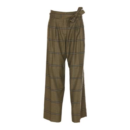 Pinko, Tapered Trousers Groen, Dames, Maat:S