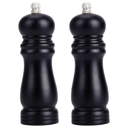 Pepparkvarn och saltkvarn kvarn, trä salt- och pepparshakers Set med 2 Lätt påfyllningsbara