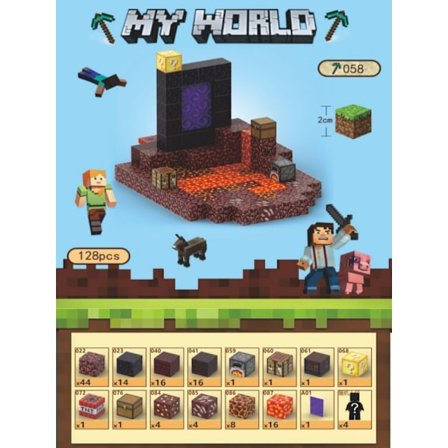 Nyt 128 stk. My Magnetic World Magnetisk Byggeklods Legetøjssæt