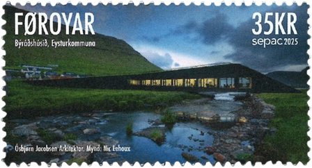 Færøerne - SEPAC 2025 Arkitektur - Postfrisk frimærke