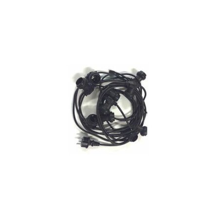 10 metrin yhdistettävä valosarja 10 E27-kannalla