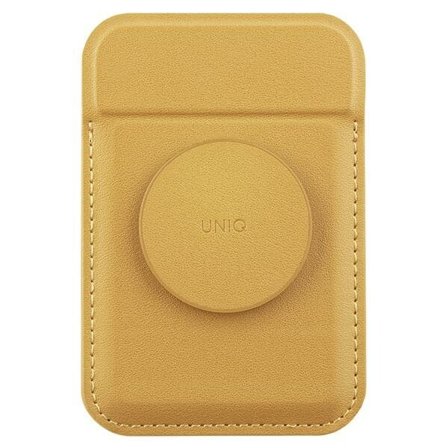 Uniq Flixa magnetisk kortpung med stander Gul/Canary Yellow MagSafe