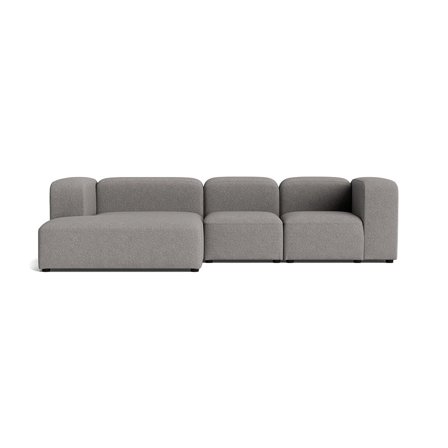 Milo chaiselong sofa, venstrevendt | 300cm - Loop Grå - 300x170x72 - Sofa, chaiselong