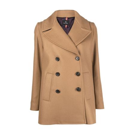 PS By Paul Smith, Double-Breasted Coats Beige, Dames, Maat:XL