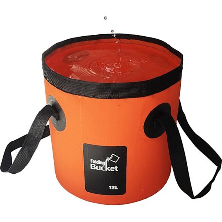 Hopfällbar Hink, 12L Multifunktionell Bärbar Hopfällbar Fiskhink