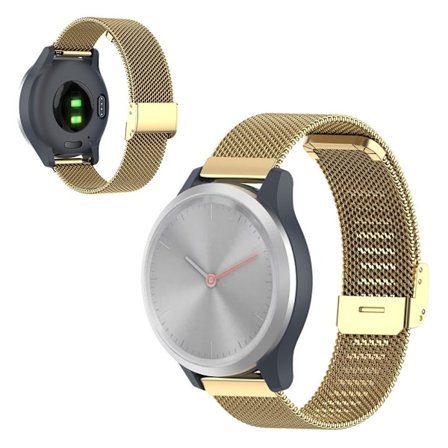 Garmin Vivomove 3s / Vivoactive 4S rustfrit stål urrem - Guld