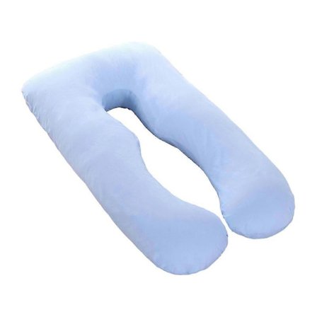 Bomullsörngott för U-formad gravidkudde Tvättbart bekvämt örngott för sidokudde [PB] Blå