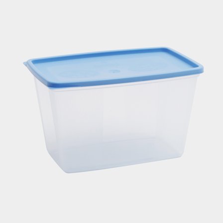 Pojemnik na żywność Nordiska Plast Frys/Micro, przezroczysty/niebieski, 1.2 litra, 3-pack - Jachtowa