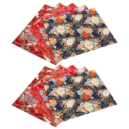 10 stk. japansk stil bomuldsstof bronzing trykt quiltetilbehør til DIY håndarbejde tasker tegnebøger 25x20cm