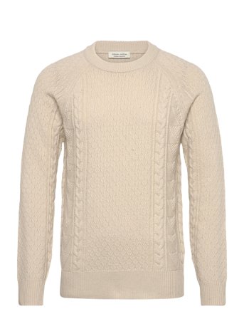 Casual Friday Cfkristian Crew Neck Cable Knit - Cream - XL