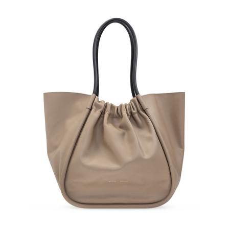 Proenza Schouler, Ruched shopper bag Beige, Dames, Maat:ONE Size,leer