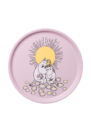 Arabia Mumin bricka 35cm Förälskade Serveringstillbehör Lila 35 cm