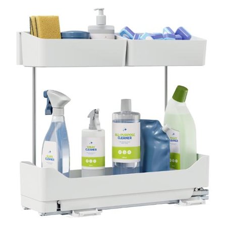 TESA Förvaring utdragbart vit - Lyreco - Kök och servering - Köksutrustning - Köksartiklar