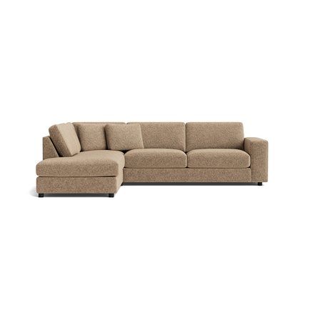 Oasis hjørnesofa, venstrevendt - Anthology Mørk Beige - 271x213x79 - Sofa, hjørnesofa