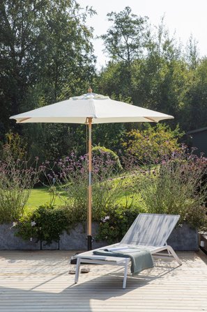 Venture Home - Aurinkovarjo Corypho - Valkoinen - Auringonvarjot - - Homeroom