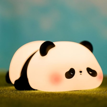 Søt Panda Lampe, Panda Nattelys for Barnas Søvn, LED Myk Nyhet Dyr Silikonlamper, 3 Nivåer Dimbar Barnehage Nattelys, Søte Gaver