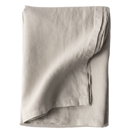 Tell me more Dug i hør 145 x 270 cm, warm grey | KitchenOne