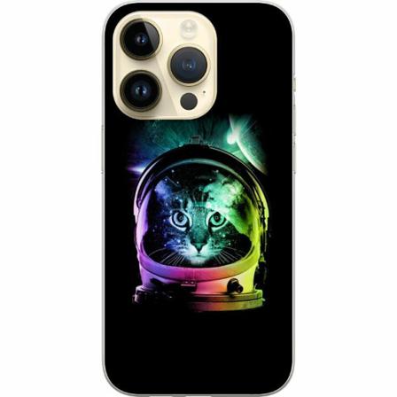 Apple Iphone 14 Pro Mjukt Skal - Space Cat