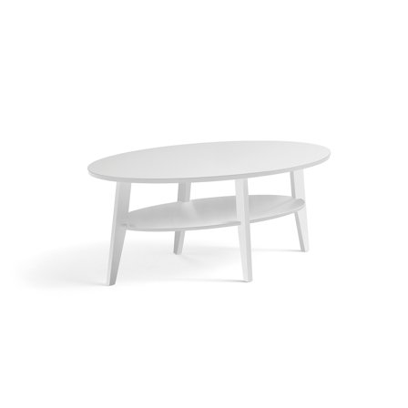 Kaffeetisch HOLLY, 1200 x 700 x 500 mm, Eiche/weiß