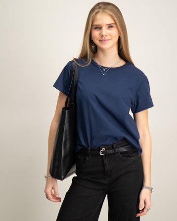 RYVLS Loose Fit Tee Bleu T-shirts Fille - Kids Brand Store