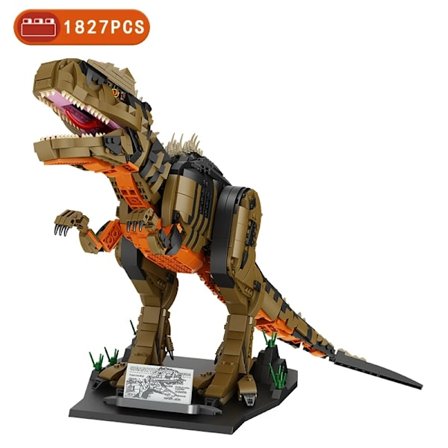Ny MOC 2250 delar Jurassic Dino World Brachiosaurus Byggset Klossar Tegel Röst Dinosaurier Park Figurer Leksaker Barnpresenter