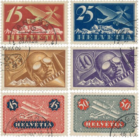 Schweiz 1923 - MICHEL 179/184 - Stemplet