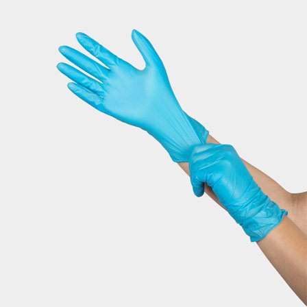 Nitrilikäsineet One-Size, sininen, 100-pack