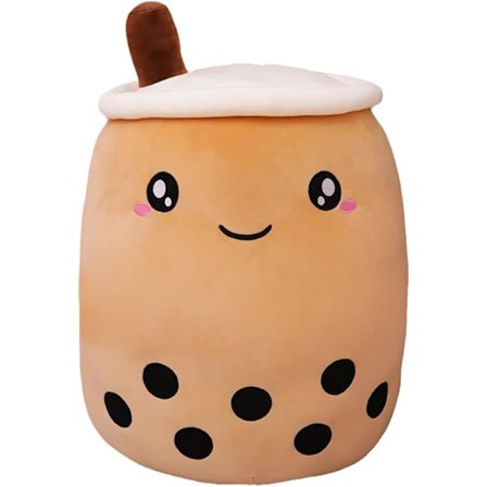 Cartoon Bubble Tea Plyschkudde, Plysch Boba Tea Cup Leksaksfigur T
