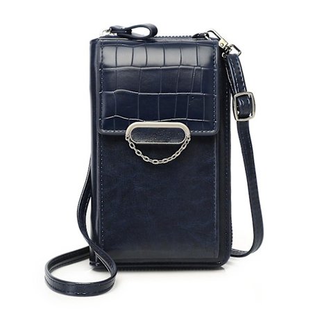 Kvinders Klassisk Crossbody Telefon Taske Med Aftagelig Og Justerbar Skulderrem