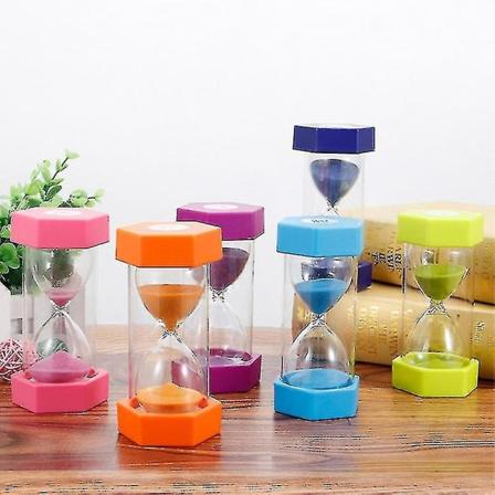 5/10/15/20/30 min Sandglass Timeglass Sandklokke Egg Kjøkken timer Tilbehør Barnelek gave (FMY)