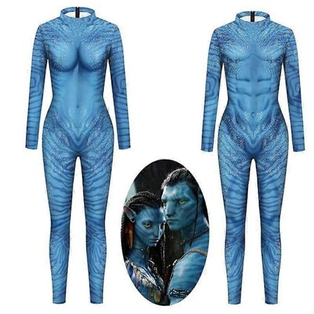 Film Avatar 2 Cosplay Kostyme Carnage Jake Sully Neytiri Zentai Voksen Unisex Sexy Jumpsuit Halloween Bodysuit-Perfet