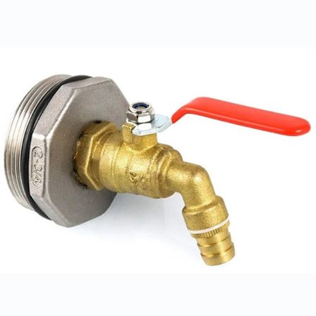 2" Tønnefane Regnfattskran Messing Tønnefane