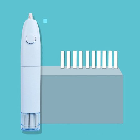 Elektrisk Viskelæder Automatisk Blyant Eraser BLÅ 01-GENOPLADELIG