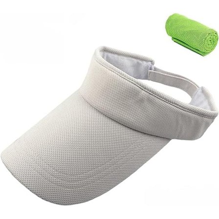 Hvit visir for menn og kvinner, visirbeskyttelse, skyggehatt sport