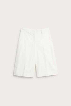 Kappahl | Bermudashorts i bomullsblanding Hvit M | Hvit