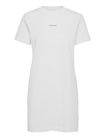 Micro Branding T-Shirt Dress White Calvin Klein Jeans