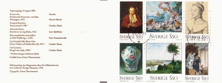 Sverige 1992 - MICHEL MH174 - Stemplet hæfte