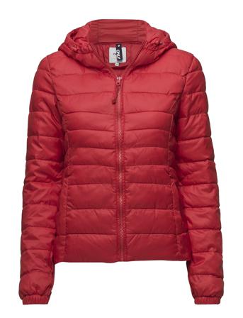 Onltahoe Hood Jacket Otw Vuorillinen Takki Topattu Takki Punainen ONLY