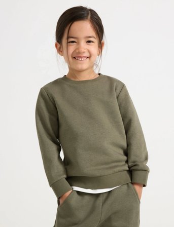 Lindex Sweatshirts Solid Basic - Green - 104