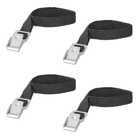 Stropper med metallspenne 18mm-40cm - Sett med 4 stk