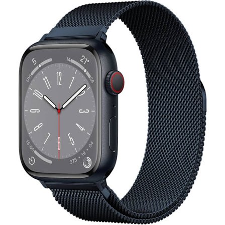 Alkuperäinen ruostumattomasta teräksestä valmistettu Milanese Loop -ranneke, yhteensopiva Apple Watch -rannekkeen 42 mm, 44 mm, 45 mm ja 49 mm kanssa 
