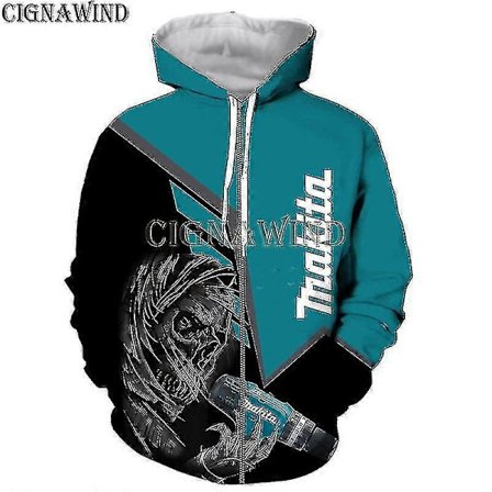 Uudet Hoodies Miehille/Naisille Makita 3D-Painettu Hoodies Puserot Rento Harajuku Tyyli Streetwear Yläosat - WELLNGS