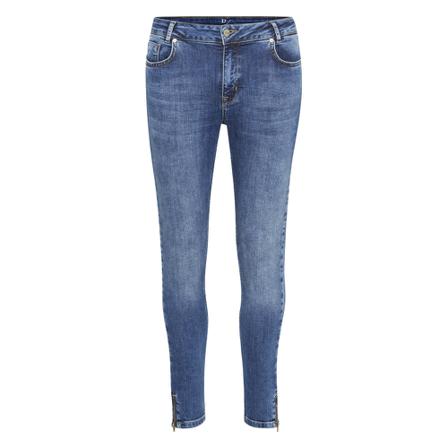 Denim Hunter, 37 THE Cillezip High Custom Jeans Blauw, Dames, Maat:W32