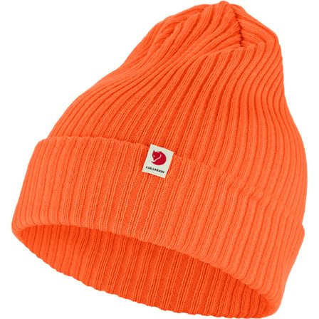 Fjällräven Women's Rib Hat in Safety Orange, Recycled Polyester
