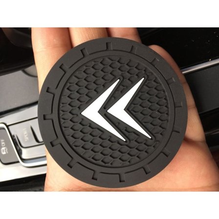 Citroen Bilkoppholder 2PCS, Biltilbehør 2,75 tommer, Sklisikker innlegg Coaster, Passer til de fleste bilinteriør, Biltilbehør