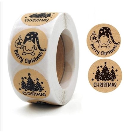 500 st Stickers Klistermärken Självhäftande Etiketter - Julmotiv