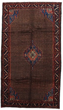 Orientalisk Koliai Matta 150X270 Mörkröd/Brun Ull, Persien